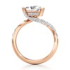 Thumbnail Image 2 of J'Lure Trillion Curved Brilliant-Cut Lab-Created Diamond Bypass Engagement Ring 2-1/4 ct tw 18K Rose Gold