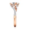 Thumbnail Image 3 of J'Lure Trillion Curved Brilliant-Cut Lab-Created Diamond Bypass Engagement Ring 2-1/4 ct tw 18K Rose Gold