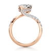 Thumbnail Image 2 of J'Lure Pear Step-Cut Lab-Grown Diamond Bypass Engagement Ring 3-1/2 ct tw 18K Rose Gold