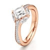 Thumbnail Image 4 of J'Lure Carre Step-Cut Lab-Grown Diamond Engagement Ring 1-5/8 ct tw 18K Rose Gold