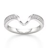 Thumbnail Image 1 of J'Lure Lab-Created Diamond Contour Wedding Band 1/6 ct tw 18K White Gold