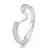 Thumbnail Image 4 of J'Lure Lab-Created Diamond Contour Wedding Band 1/6 ct tw 18K White Gold