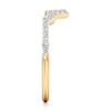 Thumbnail Image 3 of J'Lure Lab-Grown Diamond Angled Contour Wedding Band 1/6 ct tw 18K Yellow Gold