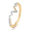 Thumbnail Image 4 of J'Lure Lab-Grown Diamond Angled Contour Wedding Band 1/6 ct tw 18K Yellow Gold