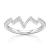 Thumbnail Image 1 of J'Lure Lab-Grown Diamond Angled Contour Wedding Band 1/4 ct tw 18K White Gold
