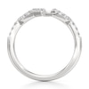 Thumbnail Image 2 of J'Lure Lab-Grown Diamond Angled Contour Wedding Band 1/4 ct tw 18K White Gold