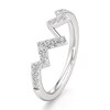 Thumbnail Image 4 of J'Lure Lab-Grown Diamond Angled Contour Wedding Band 1/4 ct tw 18K White Gold
