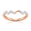 Thumbnail Image 1 of J'Lure Lab-Grown Diamond Angled Contour Wedding Band 1/5 ct tw 18K Rose Gold