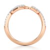 Thumbnail Image 2 of J'Lure Lab-Grown Diamond Angled Contour Wedding Band 1/5 ct tw 18K Rose Gold