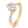 Thumbnail Image 4 of J'Lure Hexagon Step-Cut Lab-Grown Diamond Bypass Engagement Ring 2-1/4 ct tw 18K Yellow Gold