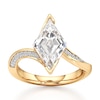 Thumbnail Image 1 of J'Lure Lozenge Step-Cut Lab-Grown Diamond Bypass Engagement Ring 3-1/4 ct tw 18K Yellow Gold