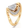 Thumbnail Image 4 of J'Lure Heart Brilliant-Cut Lab-Grown Diamond Engagement Ring 1 ct tw 18K Yellow Gold
