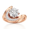 Thumbnail Image 1 of J'Lure Octagon Brilliant-Cut Lab-Grown Diamond Engagement Ring 2 ct tw 18K Rose Gold