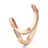 Thumbnail Image 4 of J'Lure Lab-Created Diamond Contour Wedding Band 1/6 ct tw 18K Rose Gold