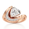 Thumbnail Image 1 of J'Lure Shield Step-Cut Lab-Grown Diamond Engagement Ring 2 ct tw 18K Rose Gold