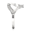 Thumbnail Image 3 of J'Lure Lab-Grown Diamond Contour Wedding Band 1/5 ct tw 18K White Gold