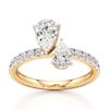 Thumbnail Image 1 of J'Lure Pear Step-Cut Two-Stone Lab-Grown Diamond Engagement Ring 1-7/8 ct tw 18K Yellow Gold