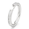 Thumbnail Image 4 of J'Lure Baguette-Cut Lab-Grown Diamond Contour Wedding Band 1/3 ct tw 18K White Gold