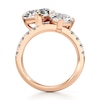 Thumbnail Image 2 of J'Lure Heart Brilliant-Cut Two-Stone Lab-Grown Diamond Engagement Ring 4-5/8 ct tw 18K Rose Gold