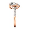 Thumbnail Image 3 of J'Lure Heart Brilliant-Cut Two-Stone Lab-Grown Diamond Engagement Ring 4-5/8 ct tw 18K Rose Gold