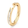 Thumbnail Image 4 of J'Lure Baguette-Cut Lab-Grown Diamond Contour Wedding Band 3/8 ct tw 18K Yellow Gold