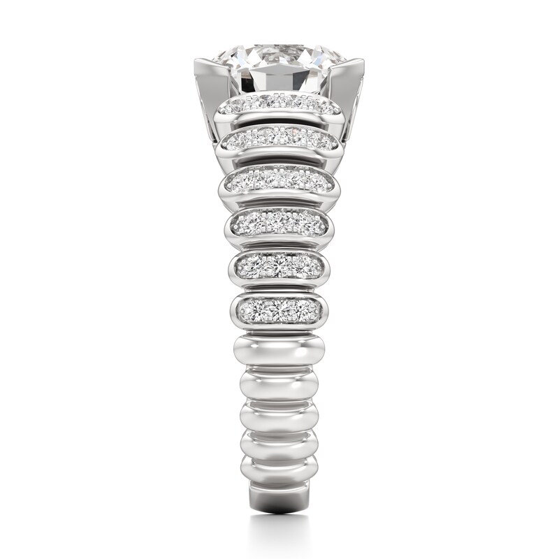 Main Image 3 of J'Lure Octagon Brilliant-Cut Lab-Grown Diamond Engagement Ring 2-1/3 ct tw 18K White Gold
