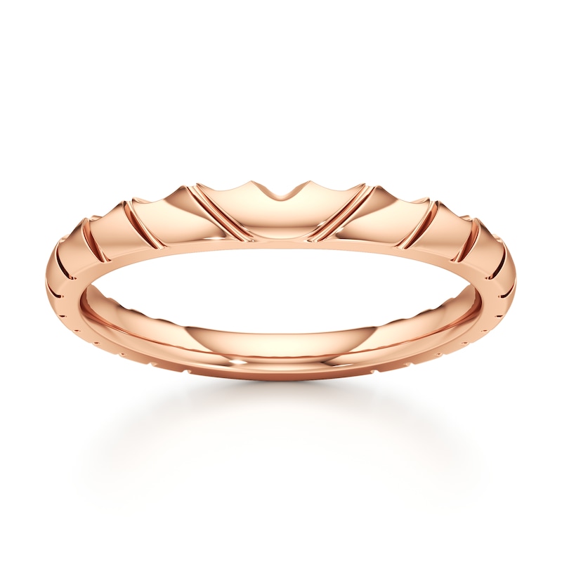 Main Image 1 of J'Lure Contour Wedding Band 18K Rose Gold
