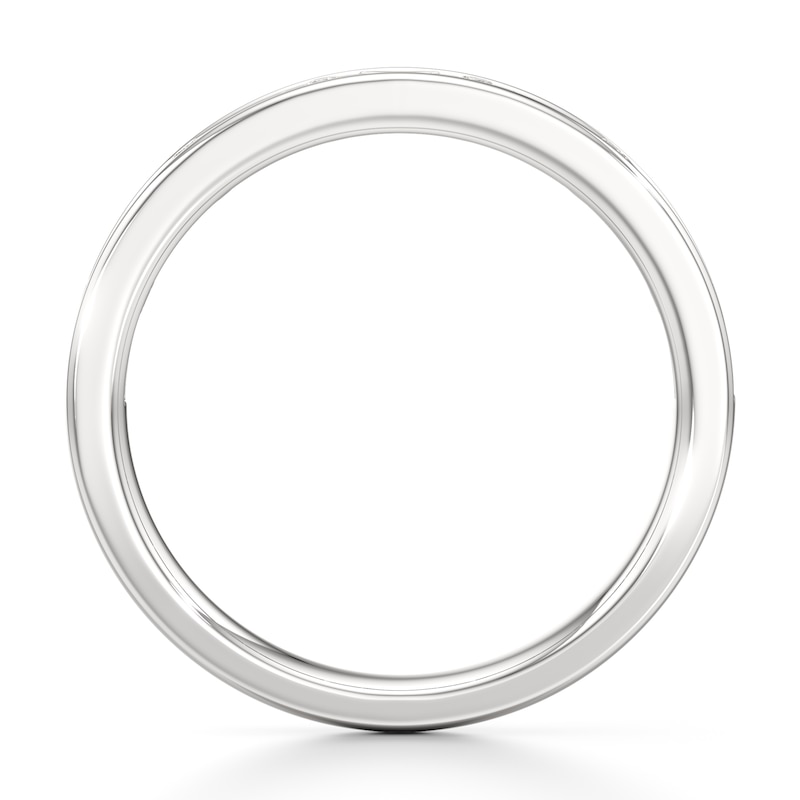 Main Image 2 of J'Lure Baguette & Round-Cut Lab-Grown Diamond Wedding Band 3/8 ct tw 18K White Gold