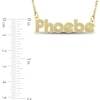 Thumbnail Image 4 of Retro Name Necklace 10K Yellow Gold 18"