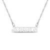 Thumbnail Image 1 of Block Name Necklace Sterling Silver 18"