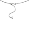 Thumbnail Image 2 of Adjustable Oval Bead Chain Necklace 1.5mm Solid Sterling Silver 20"