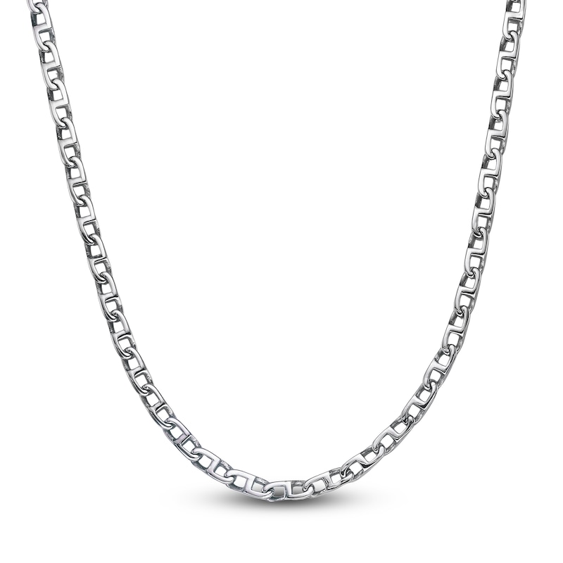 Main Image 1 of Mariner Chain Necklace 4mm Stainless Steel 22"