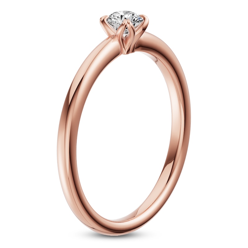 Main Image 2 of Round-Cut Diamond Solitaire Engagement Ring 1/4 ct tw 14K Rose Gold (I2/I)