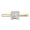 Thumbnail Image 3 of Certified Princess-Cut Diamond Solitaire Engagement Ring 1 ct tw 14K Yellow Gold (I1/I)