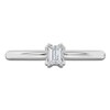 Thumbnail Image 3 of Emerald-Cut Diamond Solitaire Engagement Ring 1/4 ct tw 14K White Gold (I2/I)