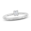 Thumbnail Image 1 of Certified Emerald-Cut Diamond Solitaire Engagement Ring 1/4 ct tw Platinum (VS2/F)