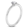 Thumbnail Image 2 of Certified Emerald-Cut Diamond Solitaire Engagement Ring 1/4 ct tw Platinum (VS2/F)