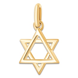 Children's Star of David Charm 14K Yellow Gold