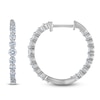 Thumbnail Image 1 of Lab-Grown Diamond Graduated Inside-Out Hoop Earrings 1 ct tw 14K White Gold