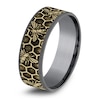 Thumbnail Image 2 of Men's Bee Comfort-Fit Wedding Band Tantalum & 14K Yellow Gold 7.5mm