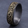 Thumbnail Image 4 of Men's Bee Comfort-Fit Wedding Band Tantalum & 14K Yellow Gold 7.5mm