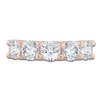Thumbnail Image 3 of Lab-Grown Diamond Five-Stone Anniversary Ring 3 ct tw 14K Rose Gold