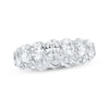Thumbnail Image 1 of Oval-Cut Lab-Grown Diamond Eternity Band 4-1/2 to 5-3/8 ct tw Platinum