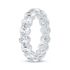 Thumbnail Image 2 of Oval-Cut Lab-Grown Diamond Eternity Band 4-1/2 to 5-3/8 ct tw Platinum