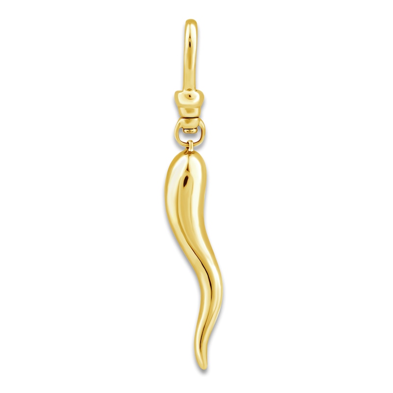 Main Image 1 of Charm'd by Lulu Frost Italian Horn Charm 10K Yellow Gold