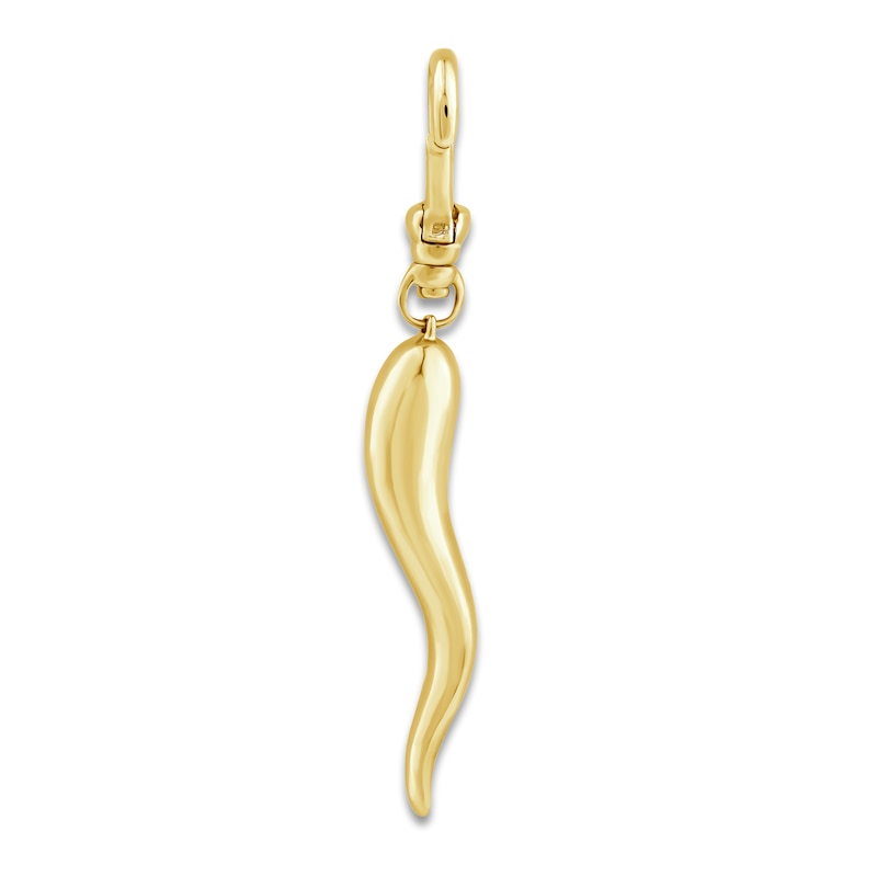 Main Image 3 of Charm'd by Lulu Frost Italian Horn Charm 10K Yellow Gold