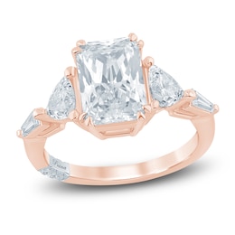 Pnina Tornai Radiant-Cut Lab-Grown Diamond Engagement Ring 3-1/2 ct tw 14K Rose Gold