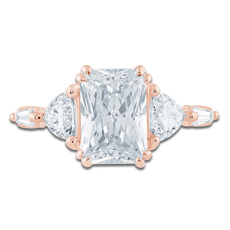 Main Image 3 of Pnina Tornai Radiant-Cut Lab-Grown Diamond Engagement Ring 3-1/2 ct tw 14K Rose Gold