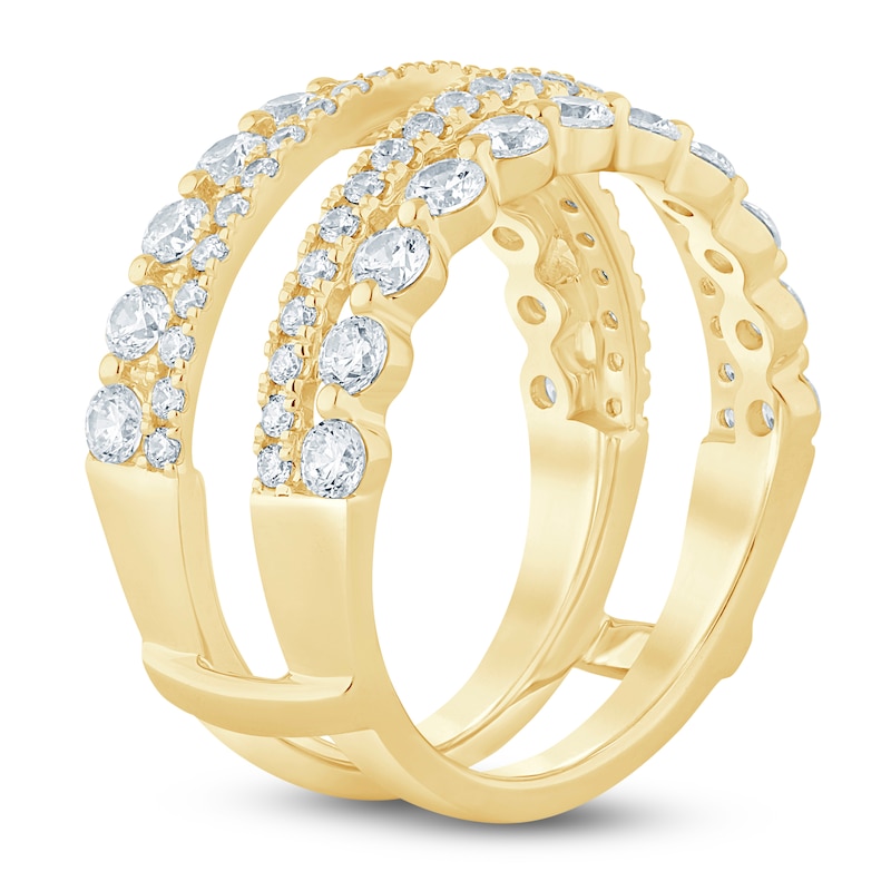 Main Image 2 of Lab-Grown Diamond Enhancer Ring 1-1/2 ct tw 14K Yellow Gold