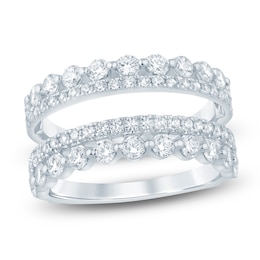 Lab-Grown Diamond Enhancer Ring 1-1/2 ct tw 14K White Gold